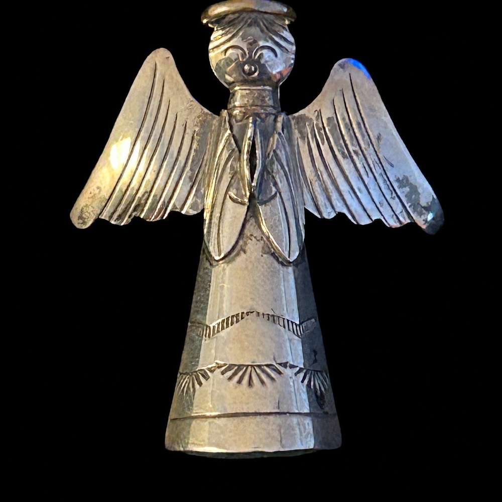 Navajo Angel Pin Cecil Perry Sterling Silver 9.75 Grams